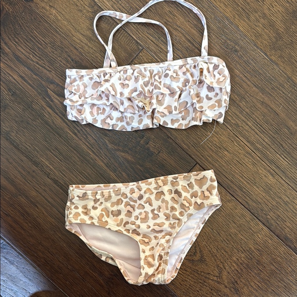 Jessica Simpson Kids Swim Bikini - Leopard Print